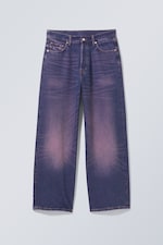 Ultra violet - Astro Mid Rise Loose Baggy Unisex Jeans - 0
