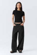 Schwarz - T-Shirt im Slim-Fit - 1