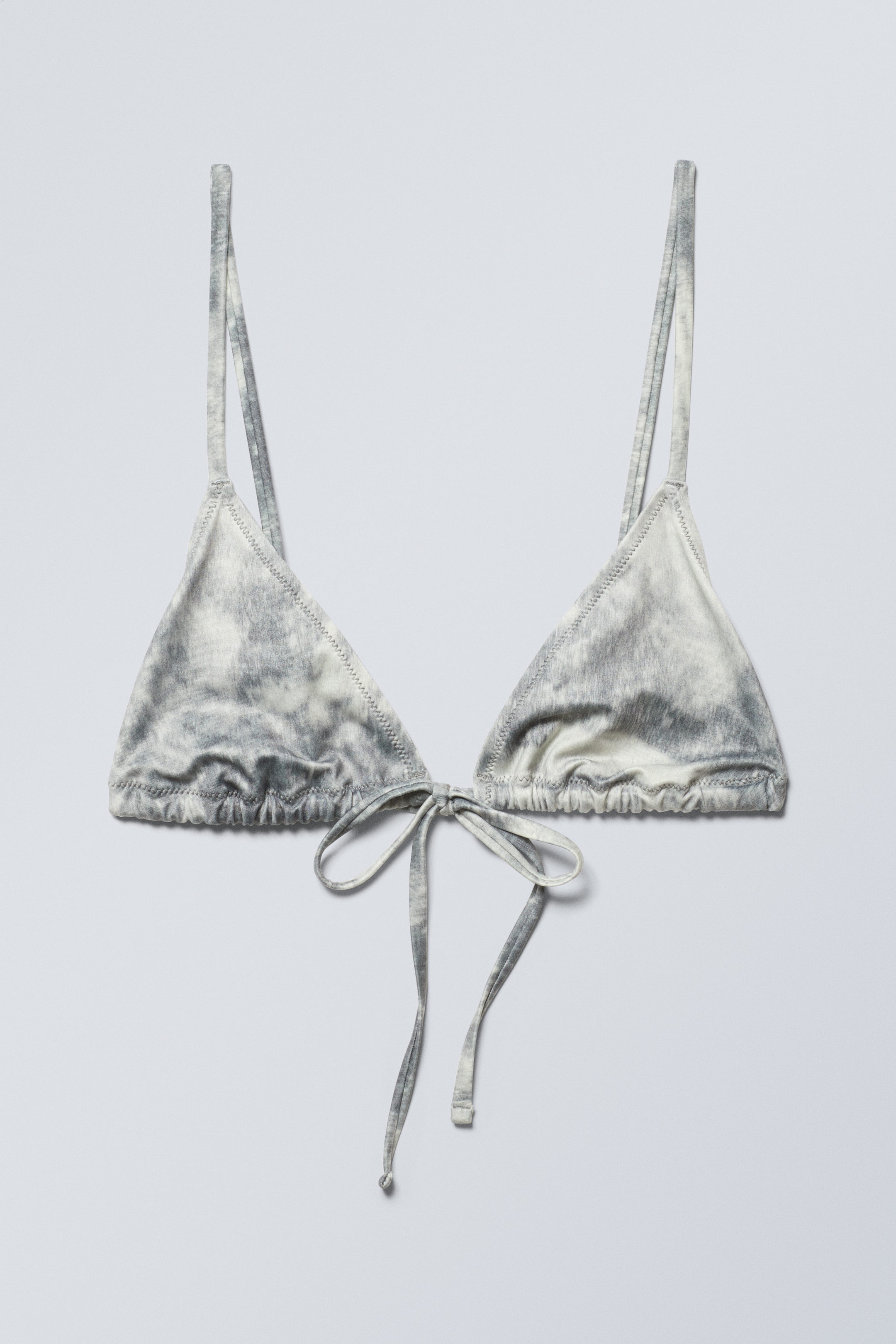 Mole Abstract Print - Printed Triangle Bikini Top - 1