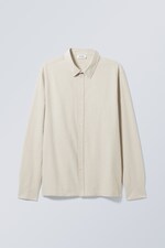 Beige - Relaxed Shirt - 0