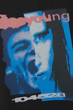 Black - Young Faces - Great Boxy Printed Graphic Tee - 1