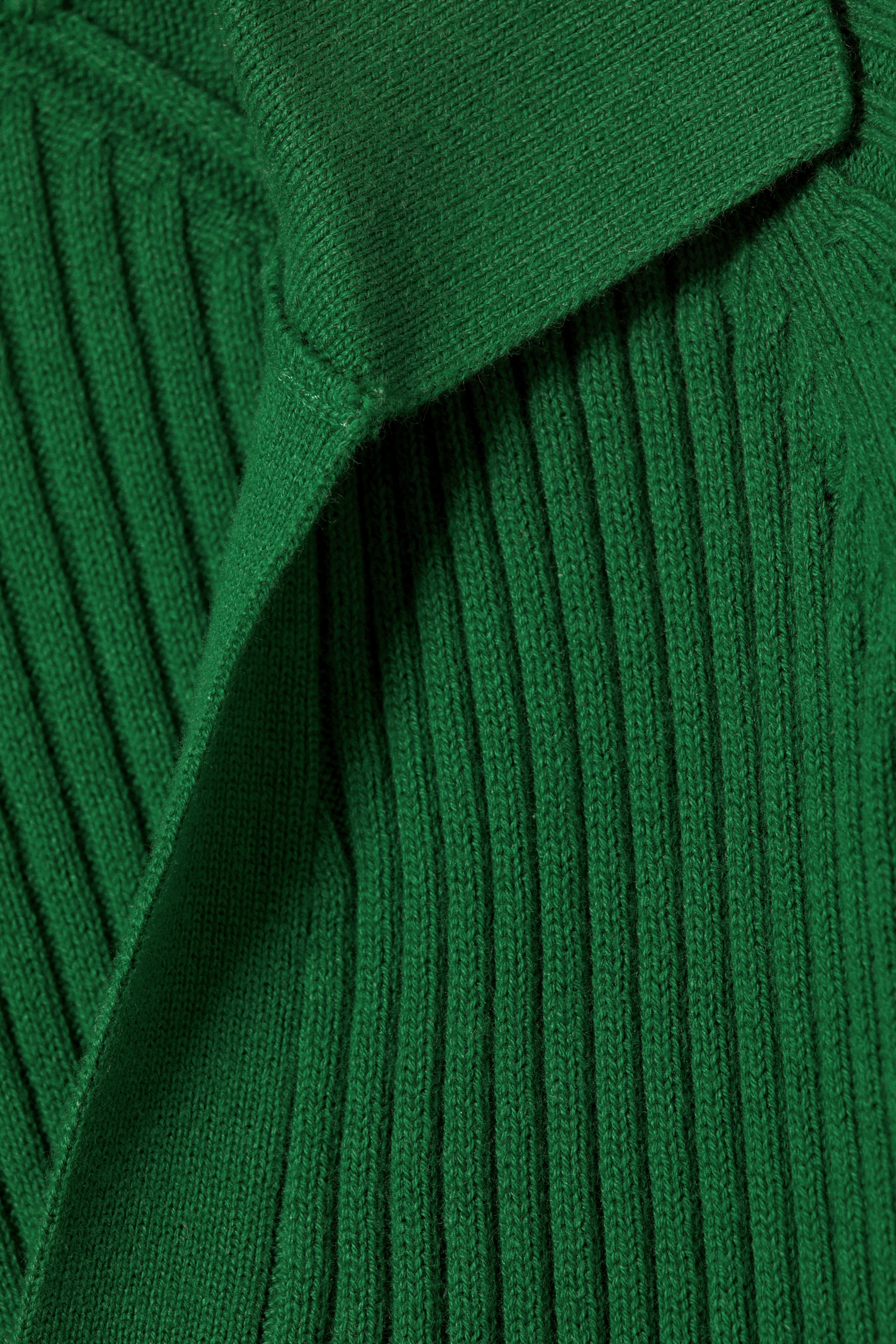 Agrandir l'image: Top à manches longues en maille côtelée - Vert - FEMME | H&M CH 5