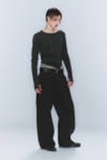 Washed Black - CM x LB Looser Washed Black Unisex Jeans - 7