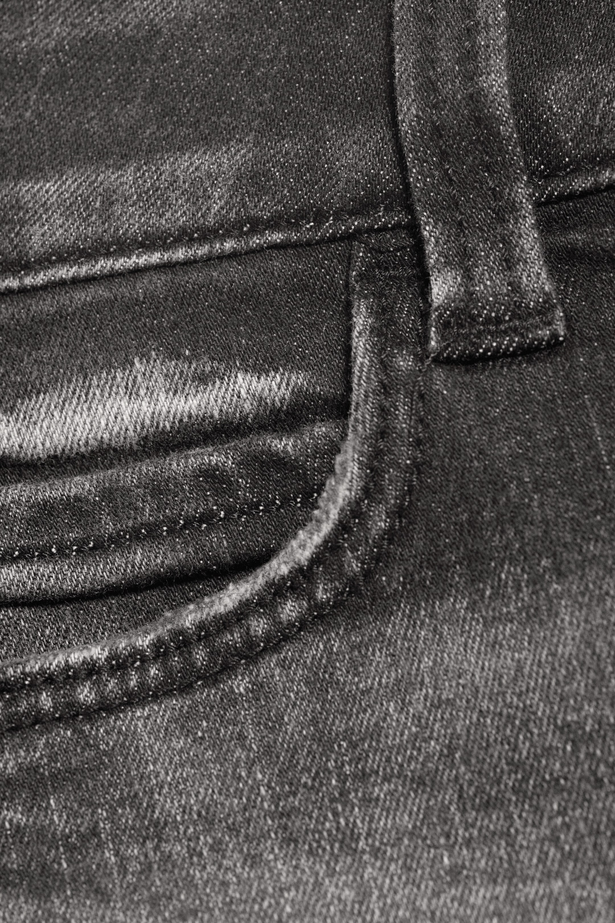 Black Moon - Grey - Booty Bei Denim Mini Skirt - 5