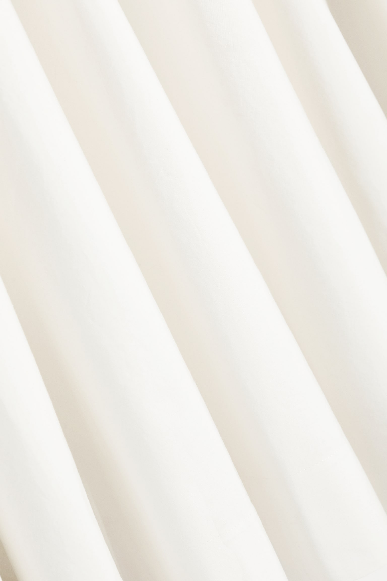 Gonna a ruota in cotone - Bianco polvere - 4