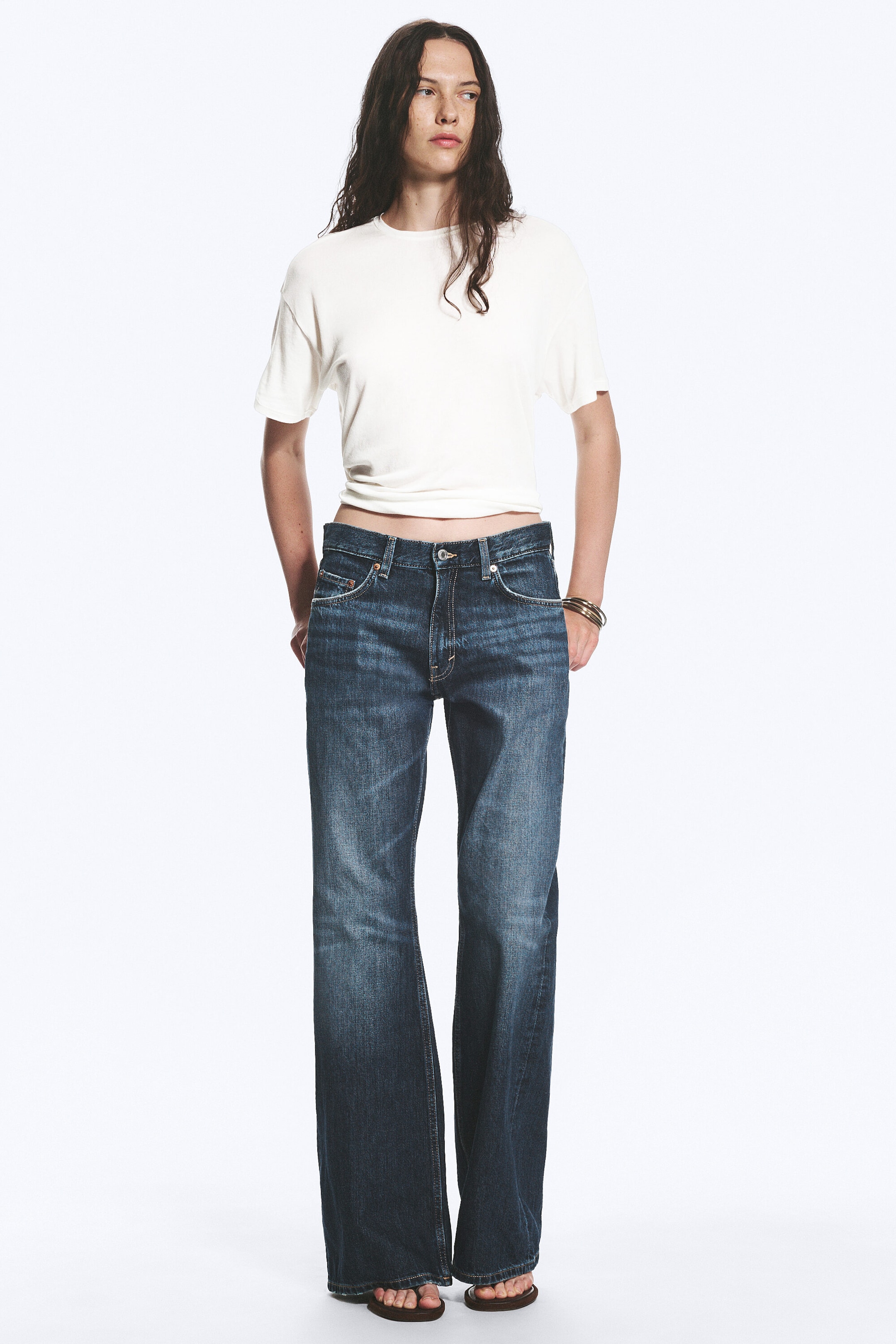 Misty Blue - Dunkelblau - Helix Low Waist Regular Flared Jeans - 1