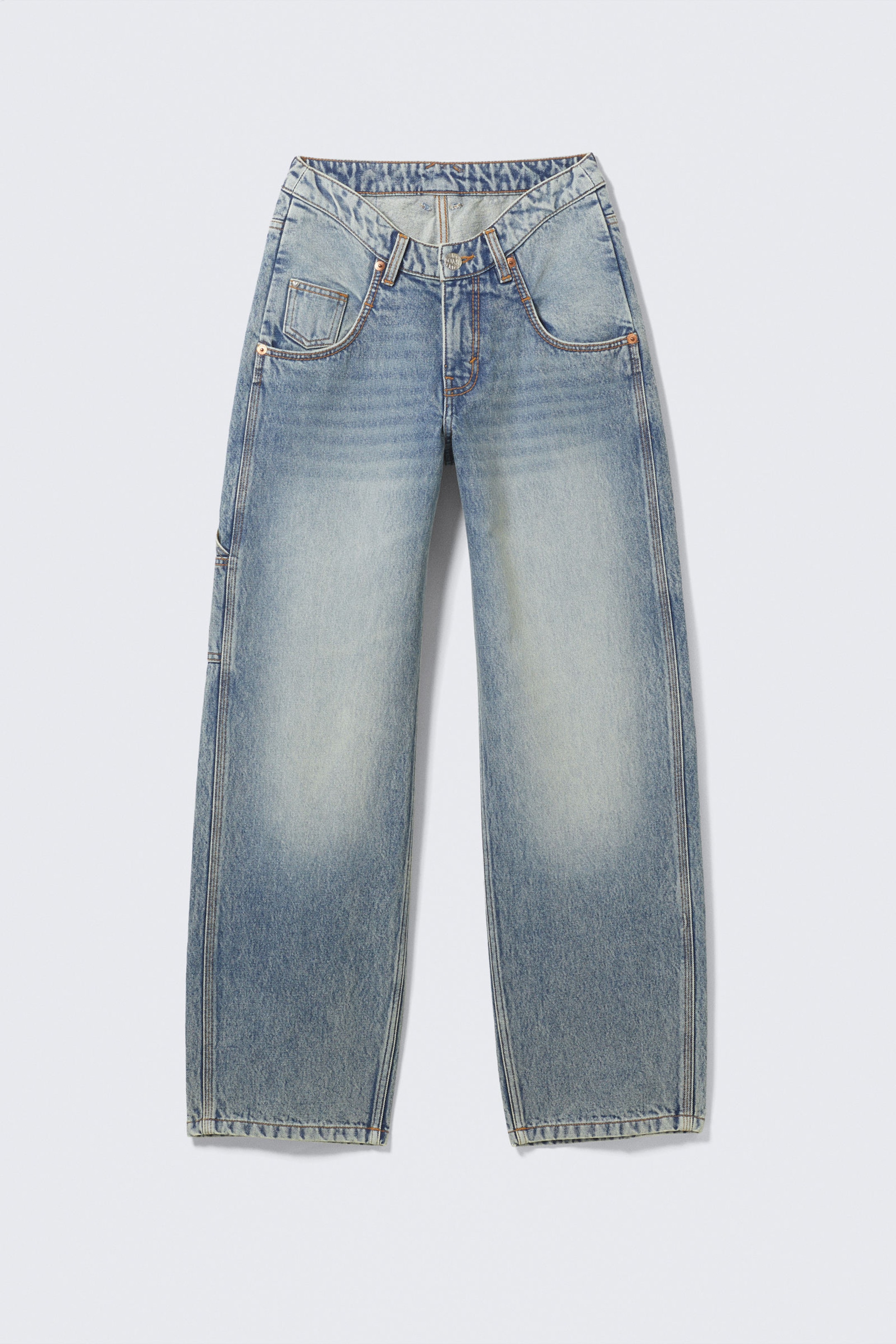 Hypnos Blau - Mittelblau - Fever Scooped Waist Workwear Jeans - 1