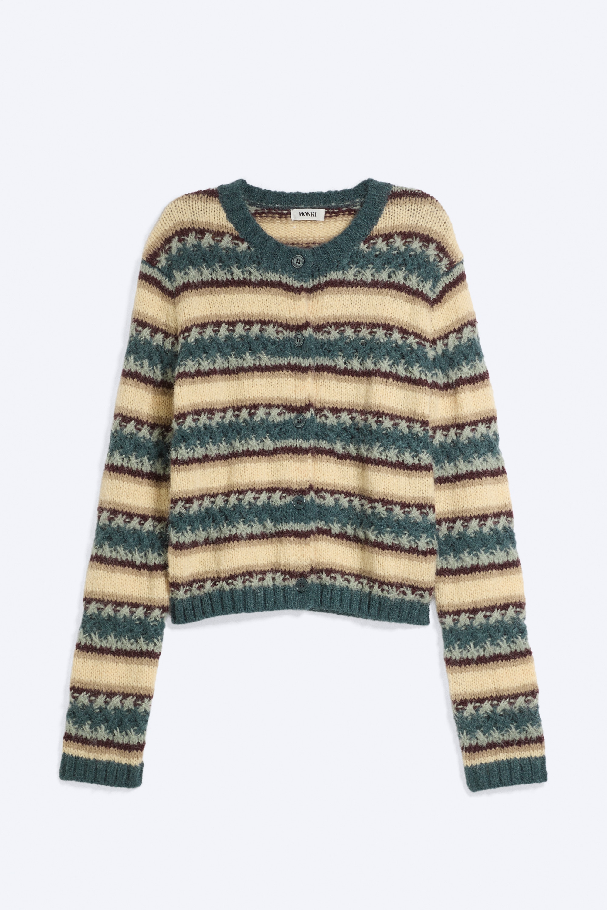 Striped Knitted Cardigan