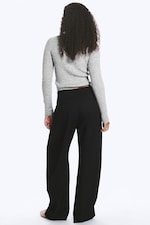 Black - Low rise balloon trousers - 3