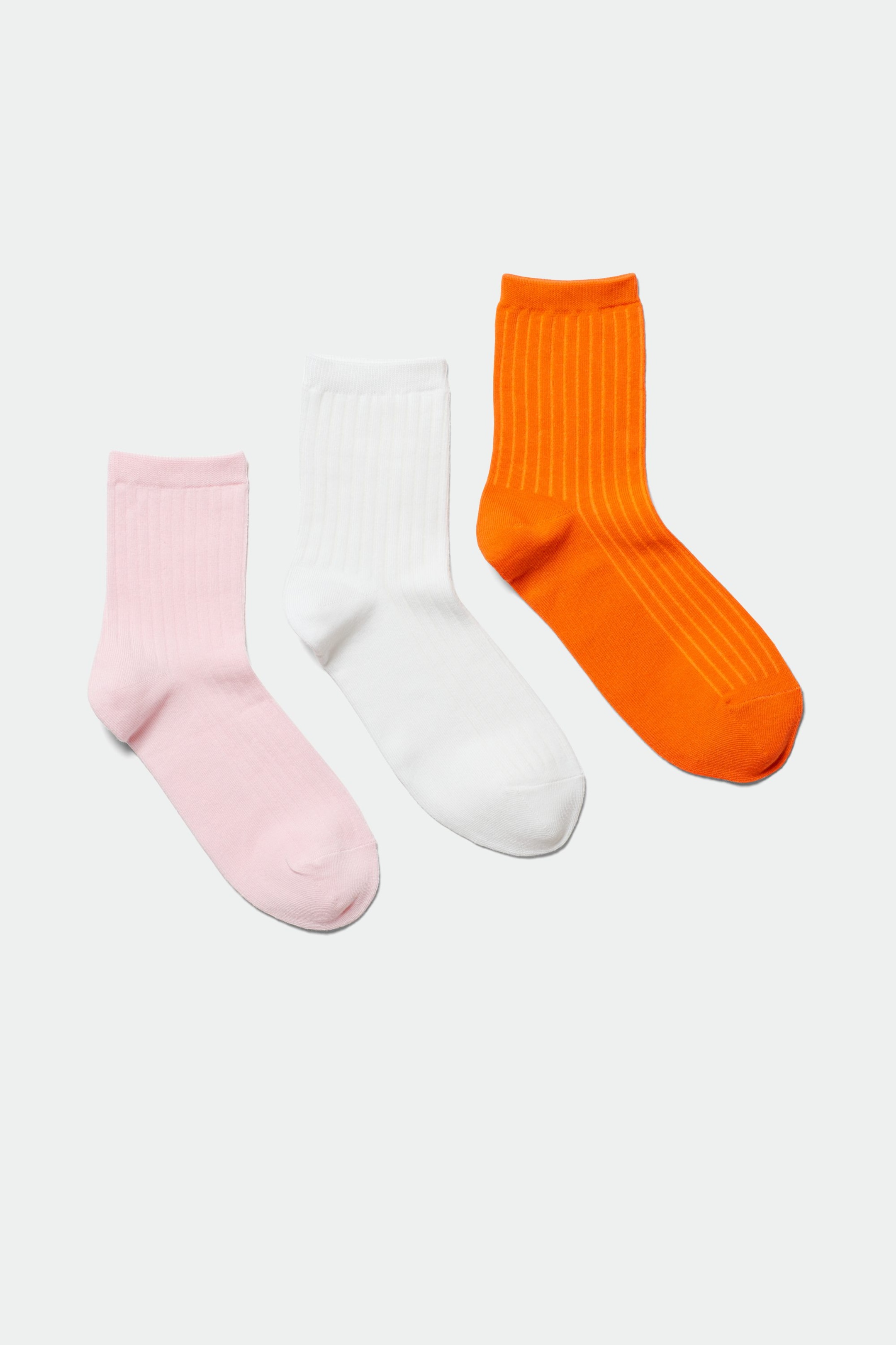 Pink orange white - 3-pack Bella Short Sock - 0