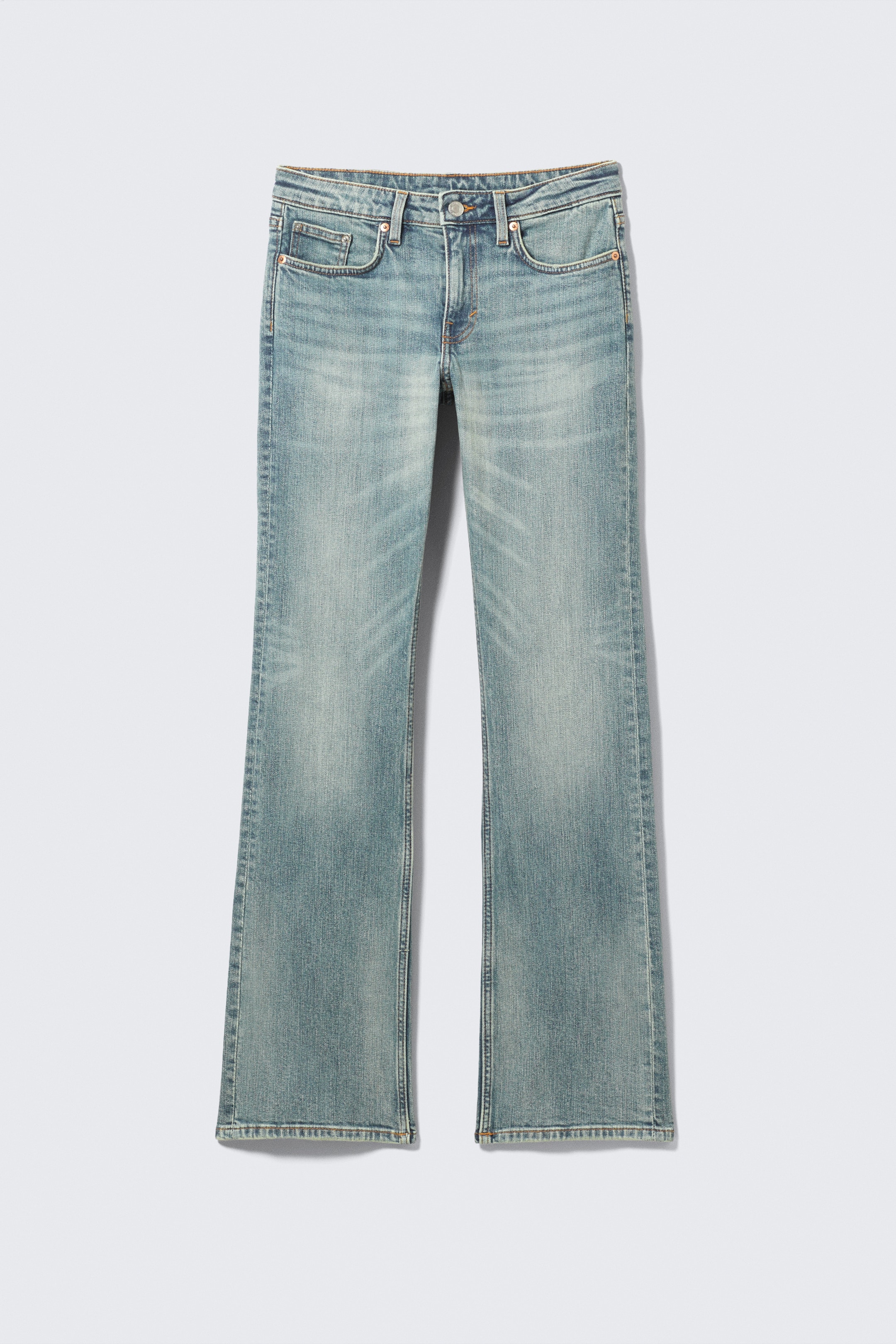 Se større billede: Tension Mid Rise Slim Bootcut Leg Jeans - Perseus Blue - Medium Blue - DAME | H&M DK 6