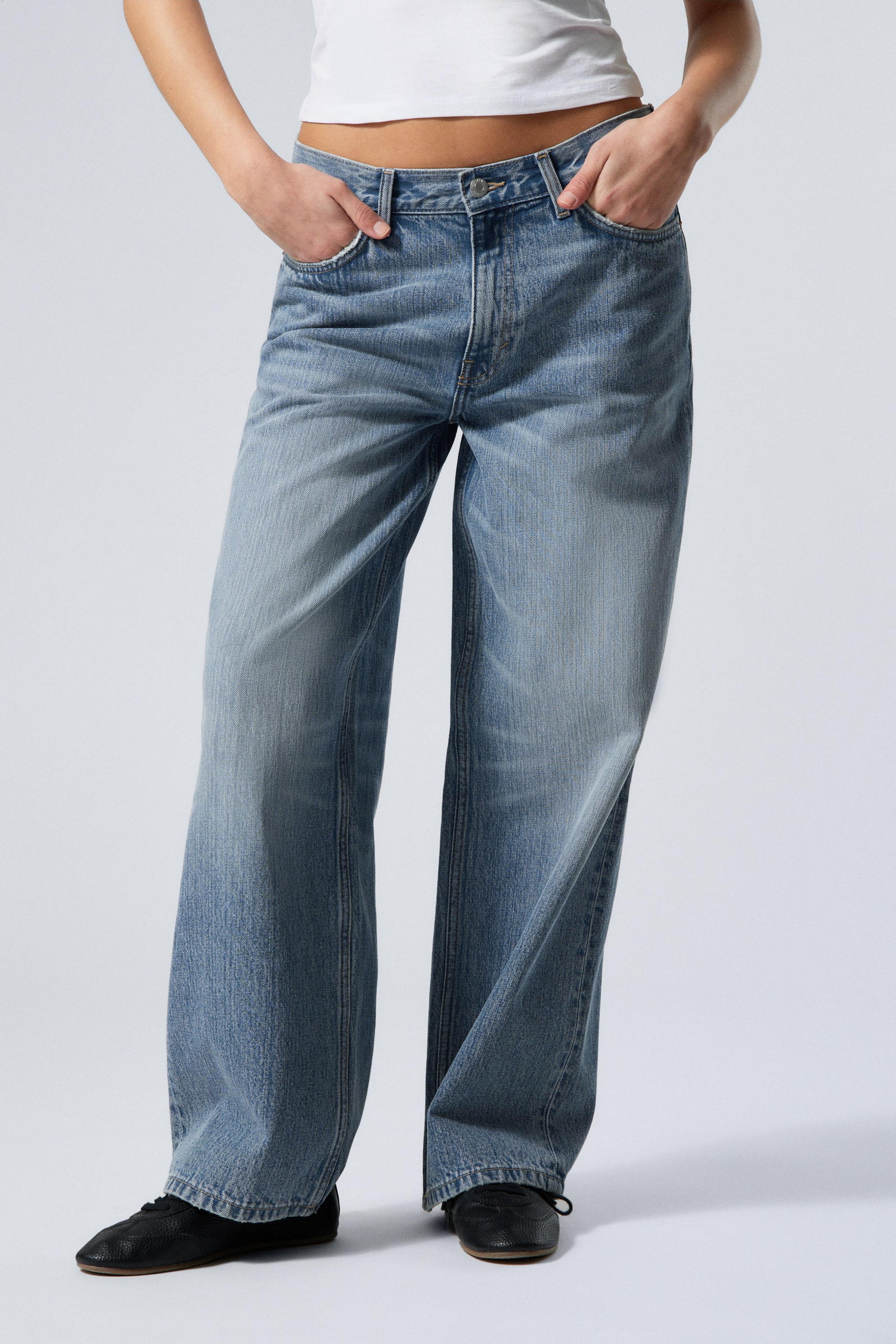 #79829D - Dynasty Low Rise Loose Wide Leg Jeans - 2