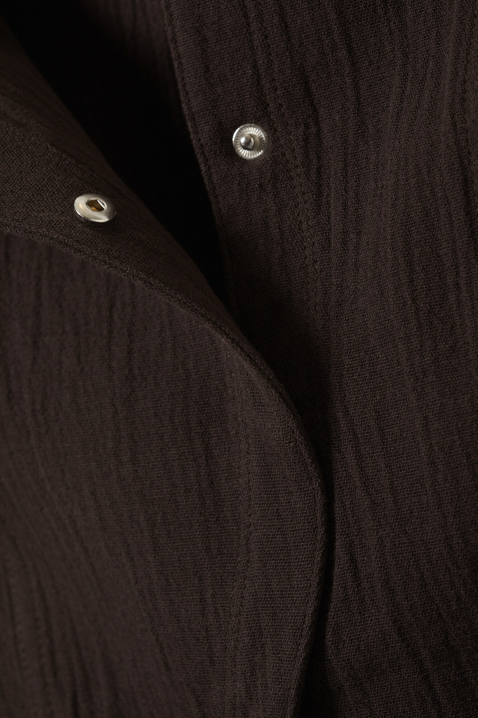 Ärmlös asymmetrisk peplum topp - Mörkbrun/Tvättad Svart/Vit/Svart/Mörkgrå - 4