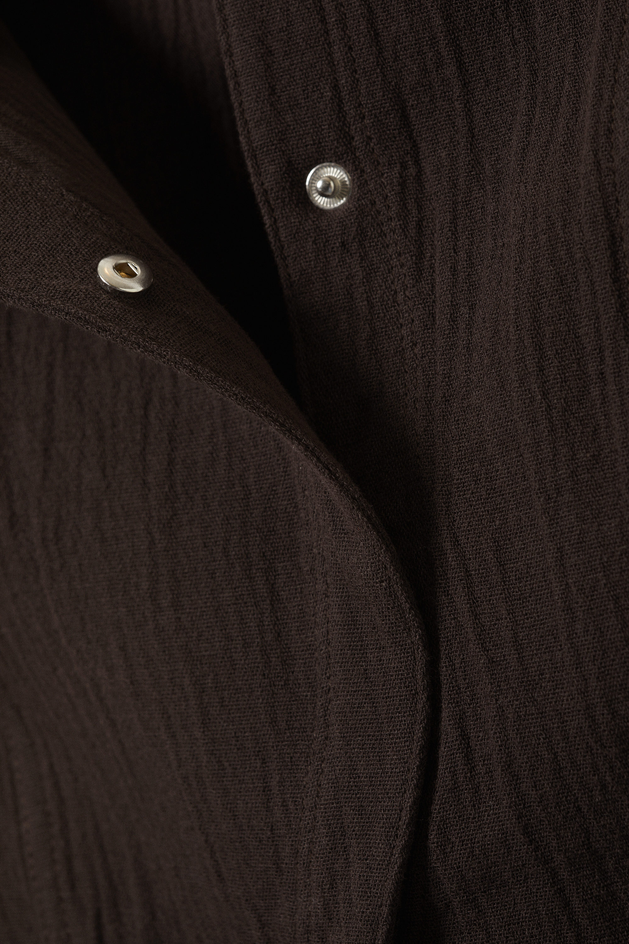 Dark Brown - Sleeveless Asymmetric Peplum Top - 2