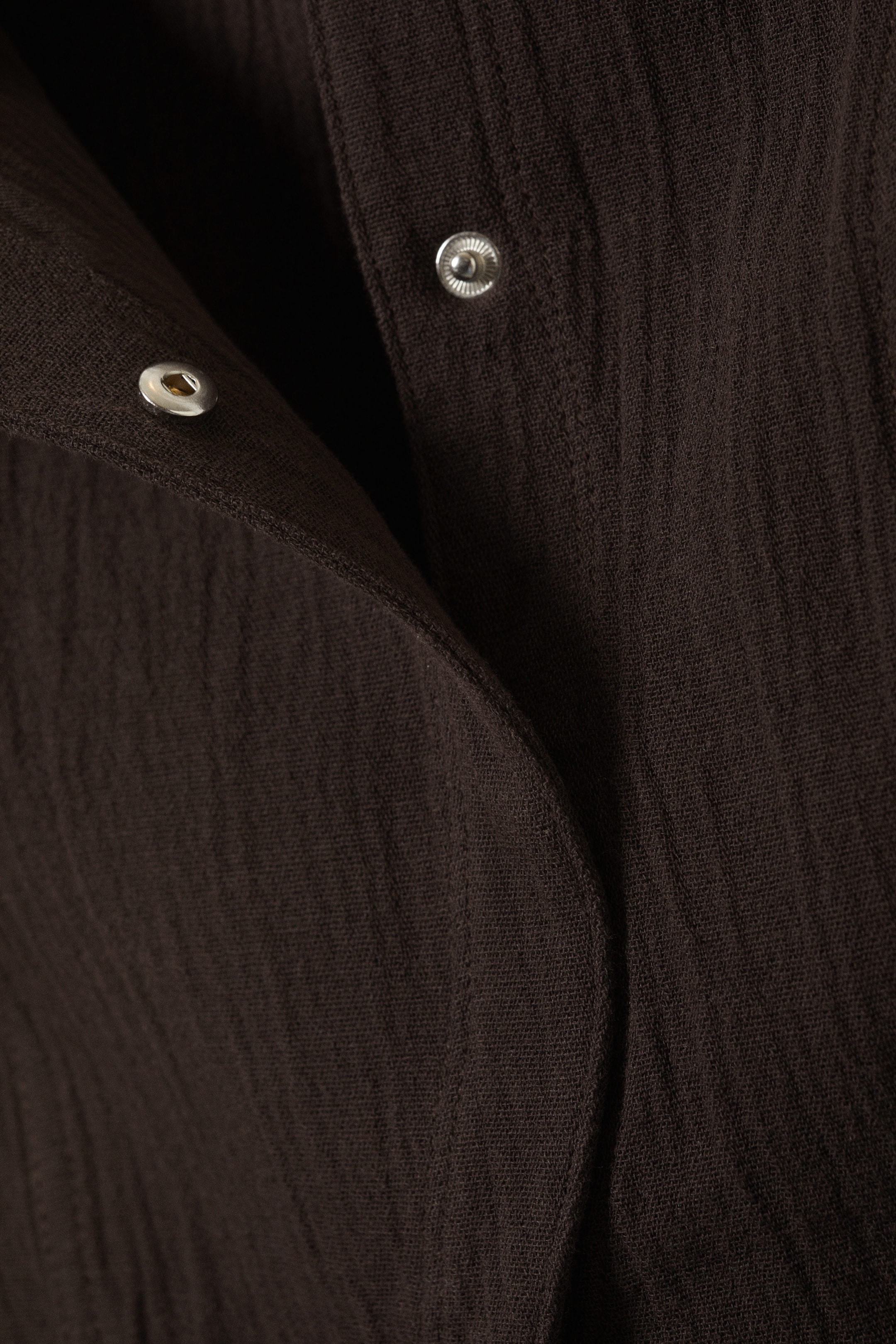 Dark Brown - Sleeveless Asymmetric Peplum Top - 2