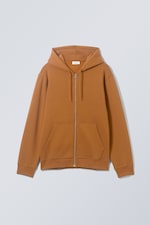 Brown - Standard Midweight Zip Hoodie - 0