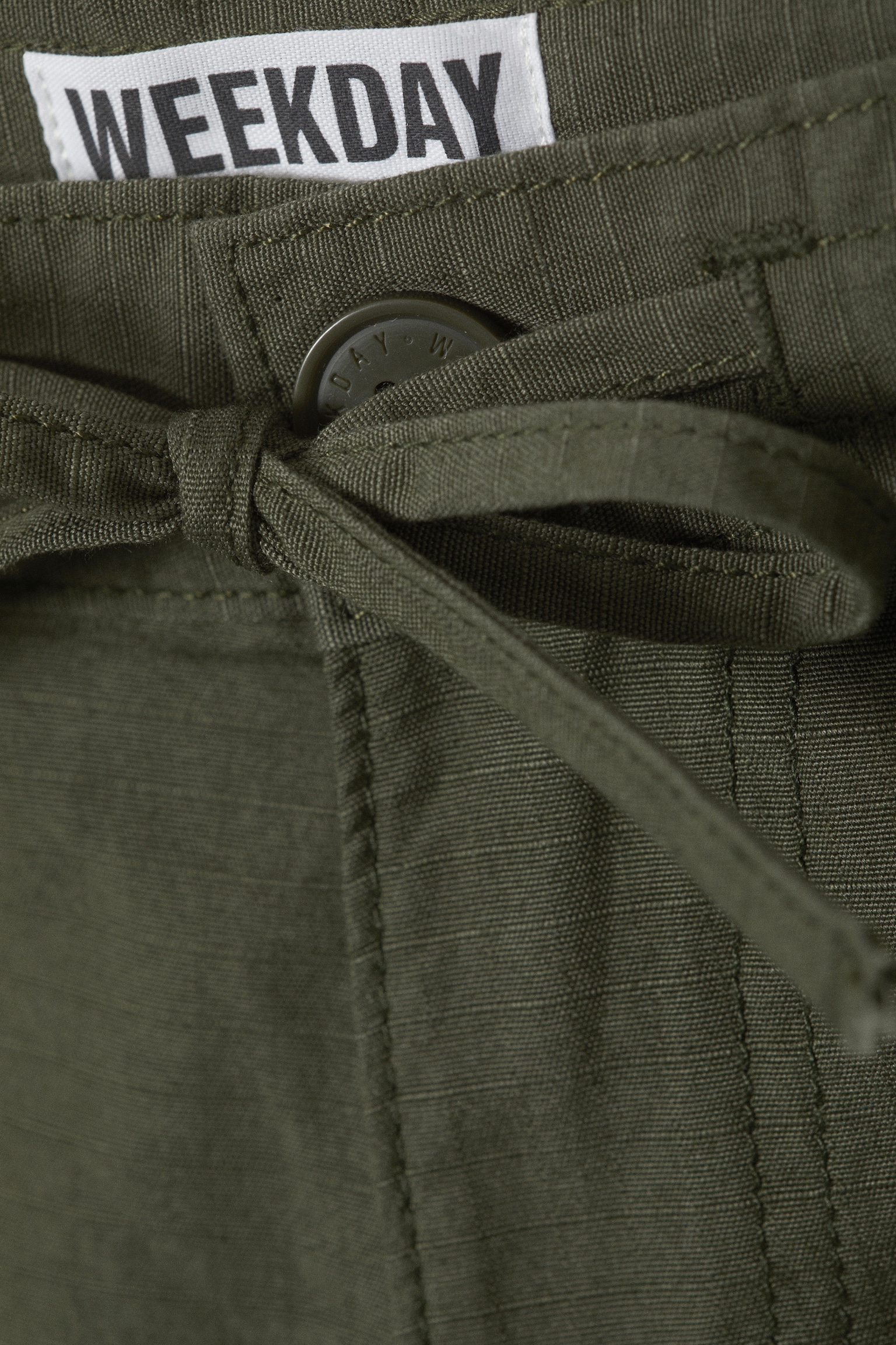 Spodnie Baggy Ripstop Cargo - Ciemna zieleń khaki/Czarny - 6