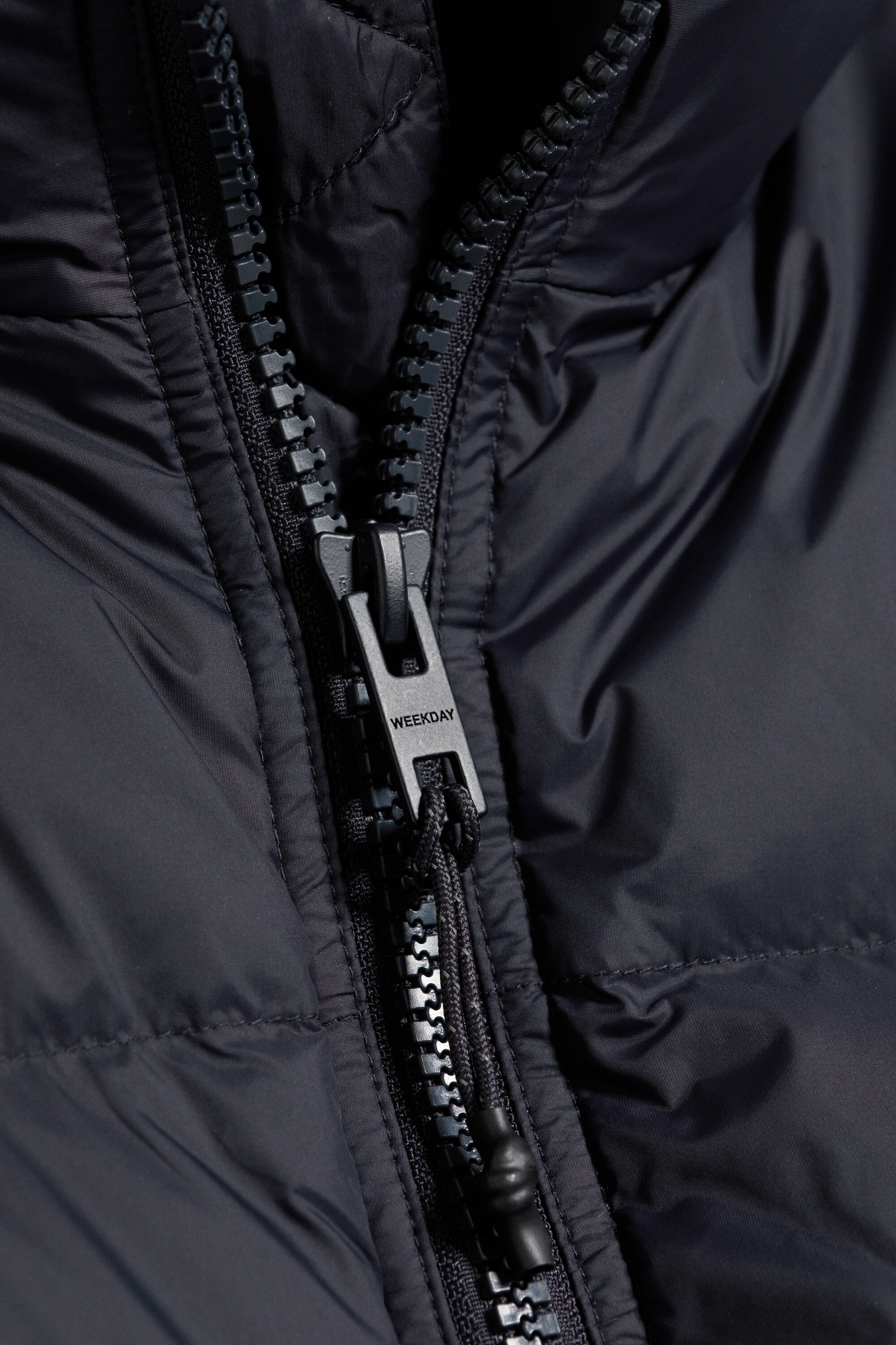 Dark Navy Blue - Recycled Down Relaxed Puffer Jacket - 4