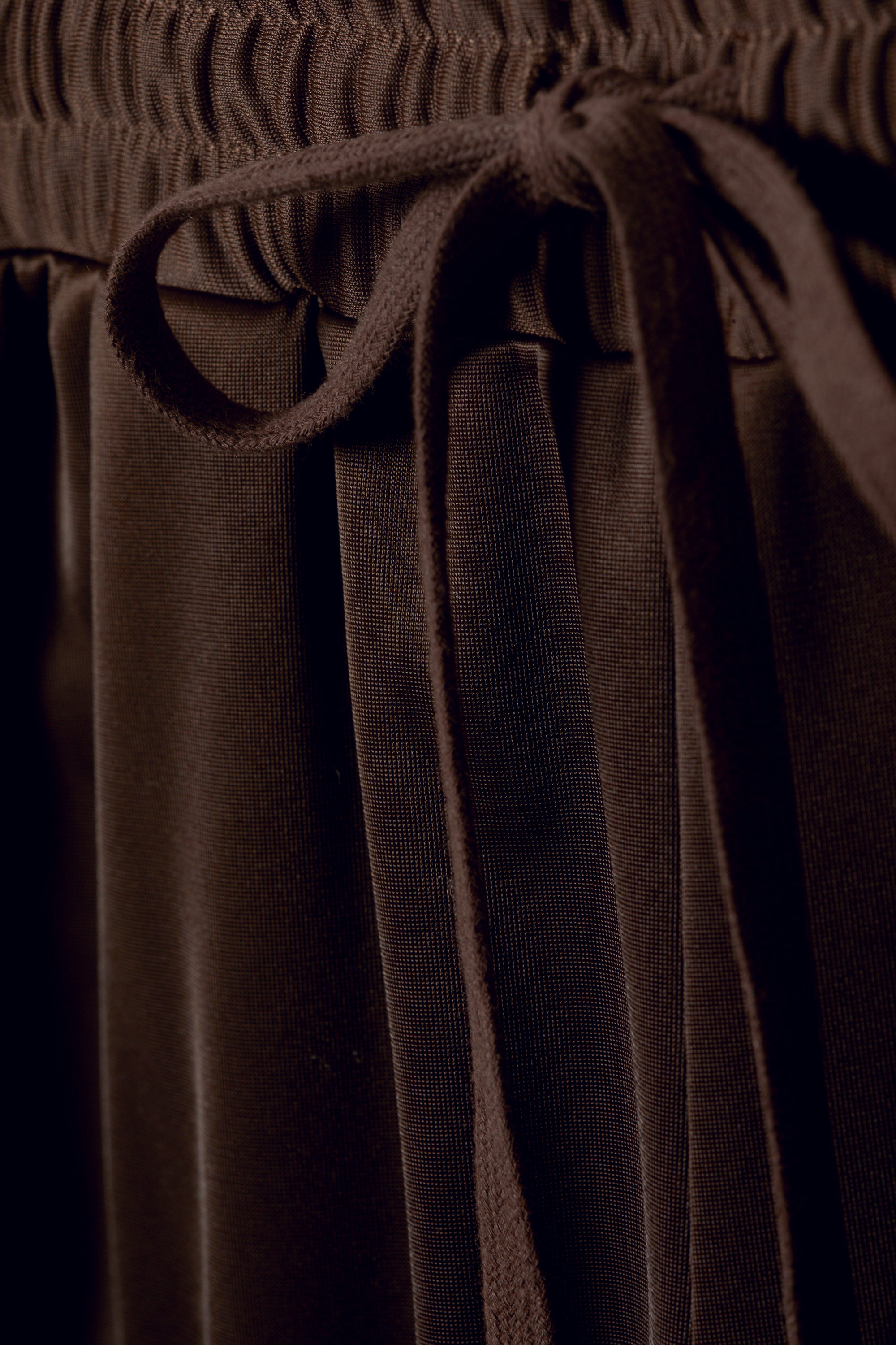 Dark Brown - Pink Stripes - Wide Relaxed Fit Track Trousers - 5