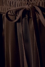 Dark Brown - Pink Stripes - Wide Relaxed Fit Track Trousers - 1