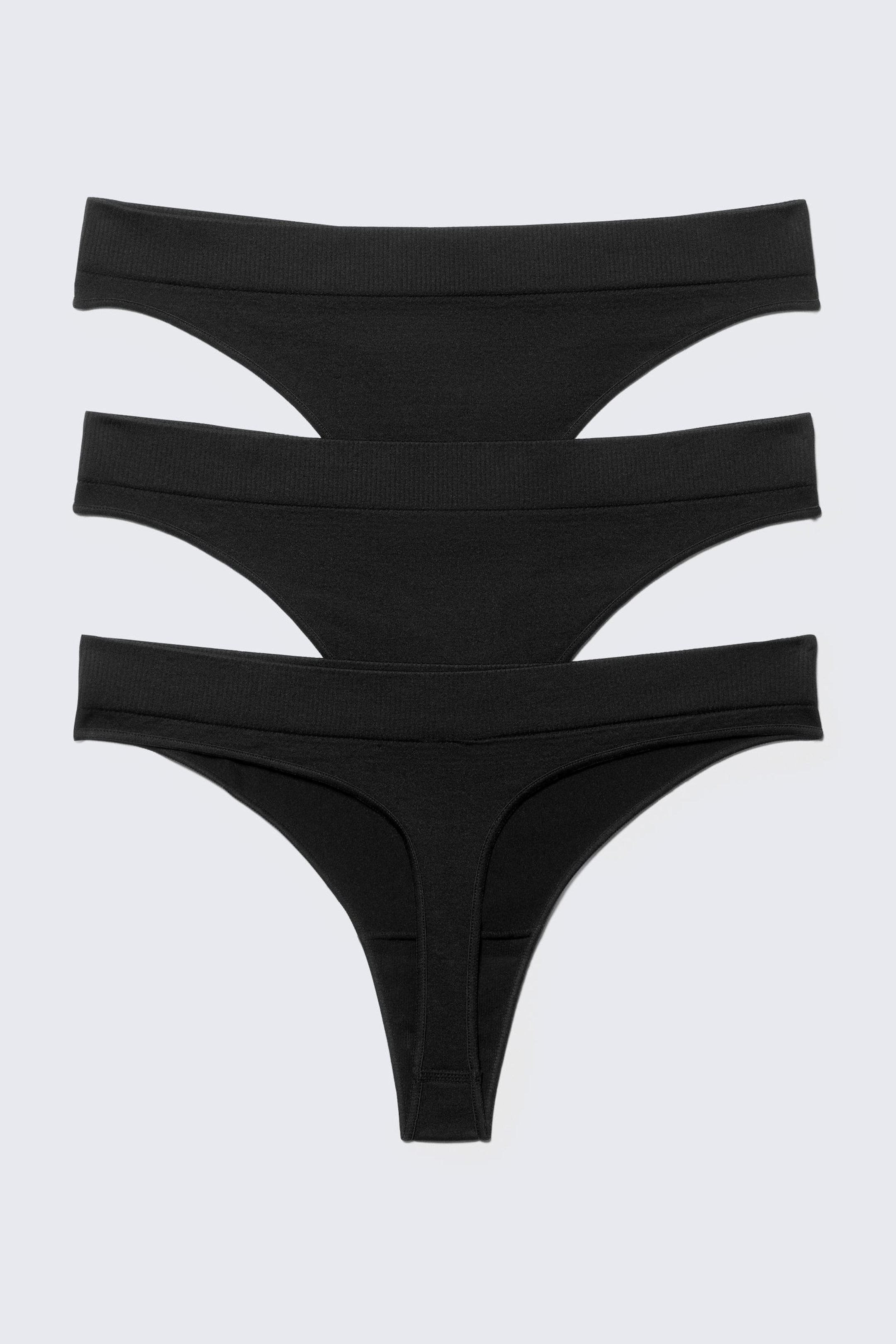 #272628 - 3-pack Cat Soft Seamless High Rise Thongs - 2