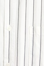 Striped White - Relaxed Boxy Poplin Shirt - 4