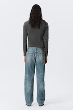 Cyan Dust - Mittelblau - Sphere Low Waist Loose Straight Leg Jeans - 4