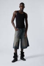 Baltic Blue - Dark Blue - Cosmos Loose Fit Denim Shorts - 2