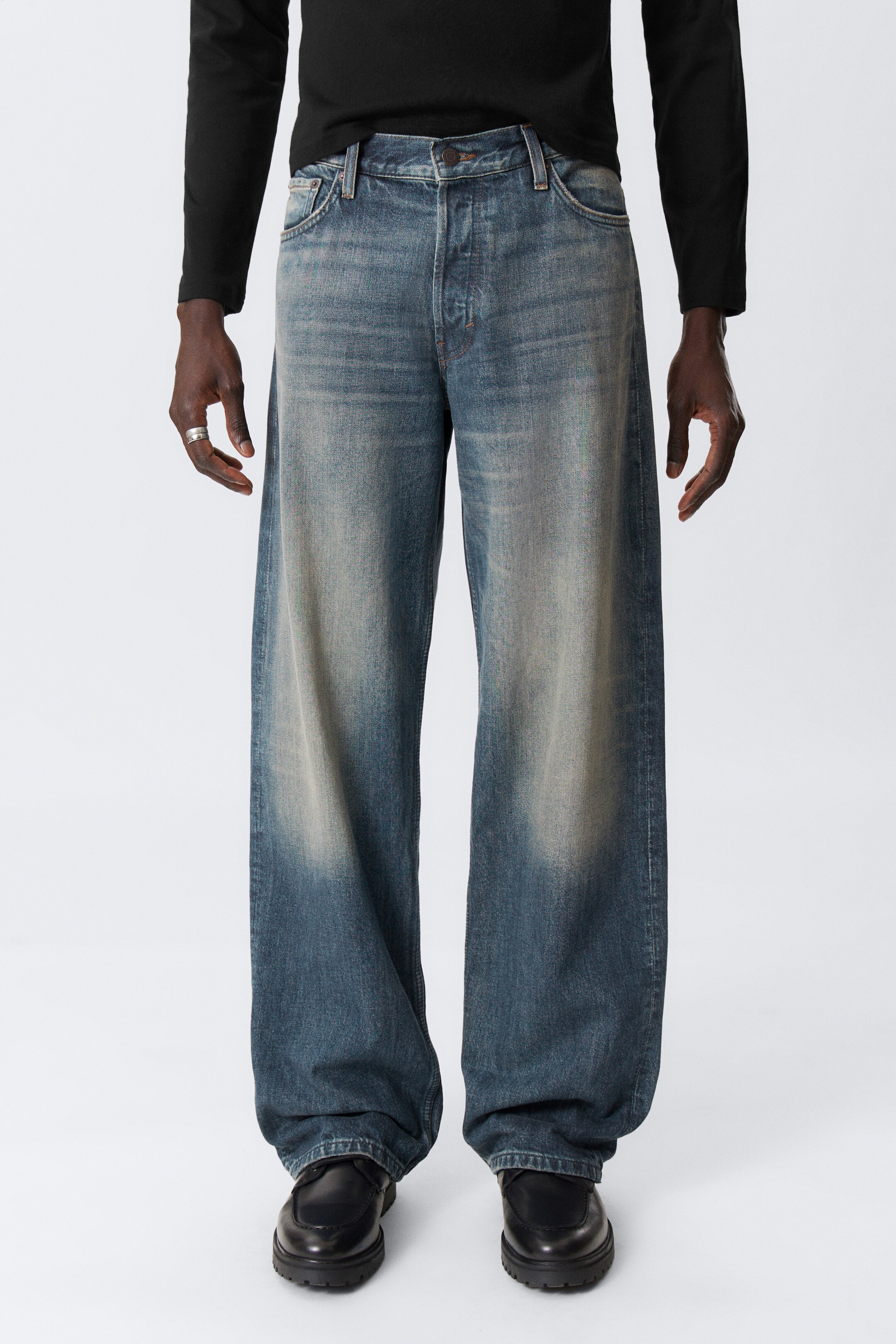 Nagyobb kép megtekintése: Sphere Low Rise Loose Straight Leg Jeans - Baltic Blue - sötétkék - FÉRFI | H&M HU 2