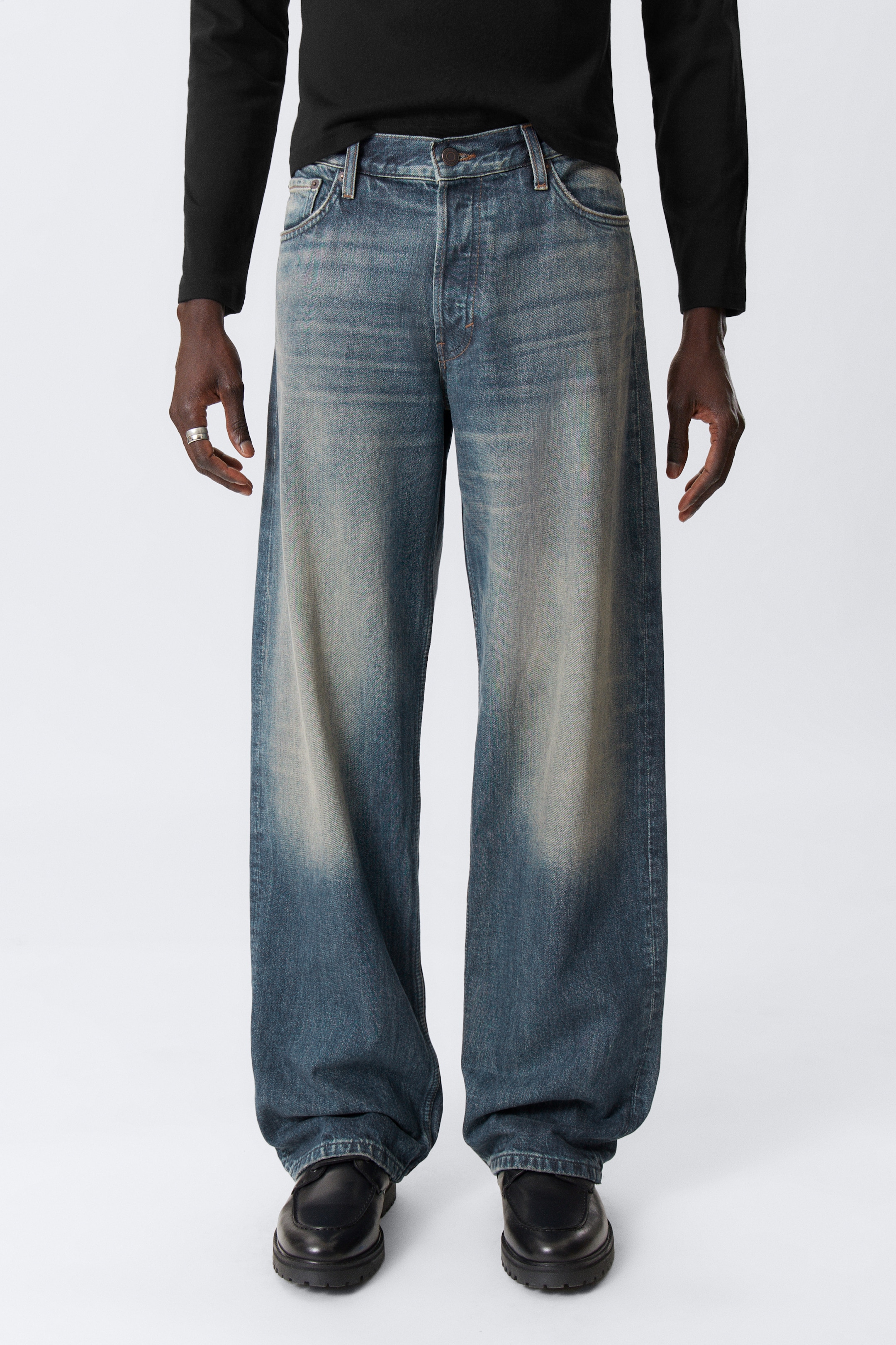 Zobacz większy obraz: Dżinsy Sphere Low Rise Loose Straight Leg - Baltic Blue - Ciemnoniebieski - ON | H&M PL 2