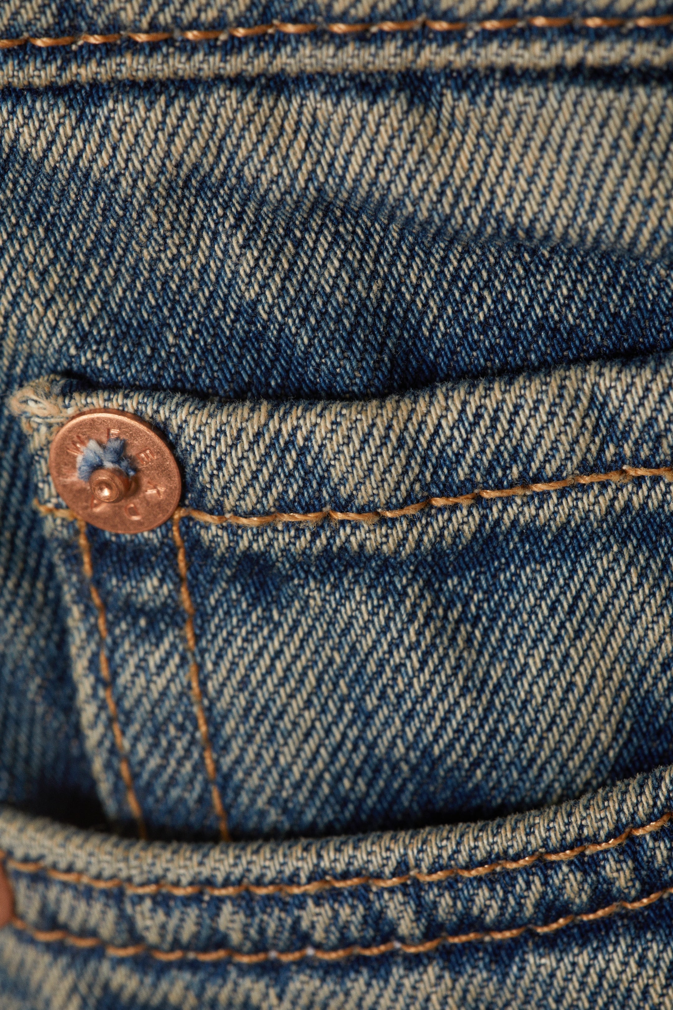Steel Blue - Mittelblau - Ample Low Waist Loose Wide Jeans - 1