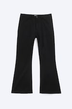 Svart - Lågmidjade bootcut-workwear-byxor - 4