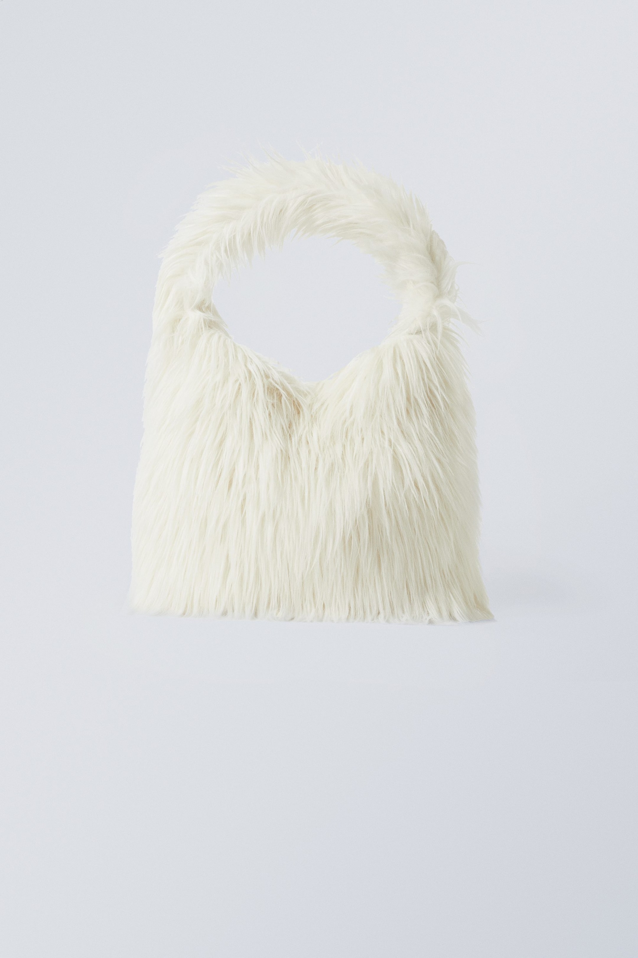 Weiß - Tasche Maddie aus Fellimitat - 0