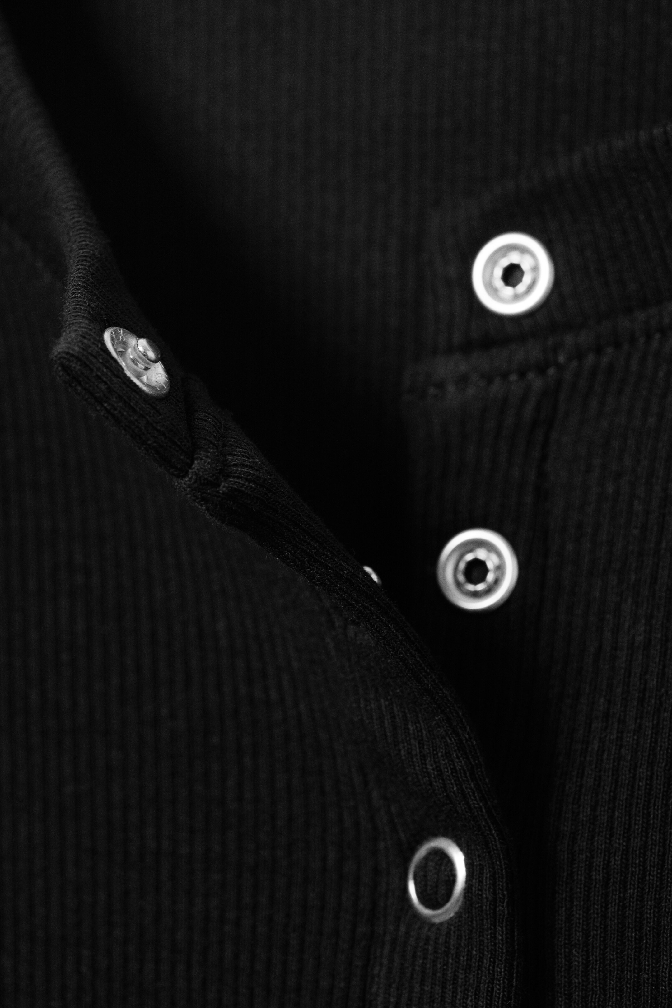 Agrandir l'image: Cardigan côtelé à manches longues - Noir - FEMME | H&M CH 5