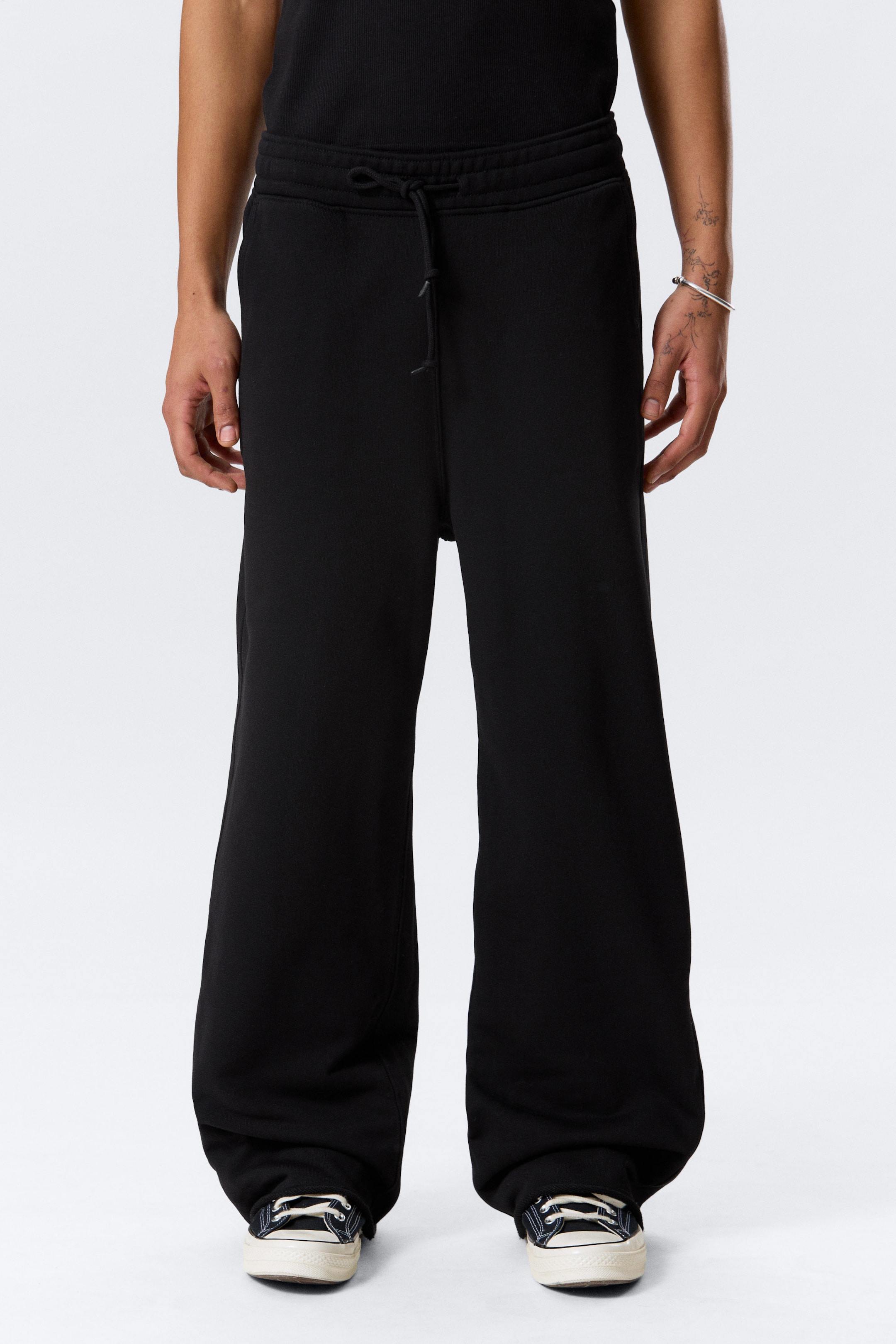 Black - Astro Loose Terry Sweatpants - 2