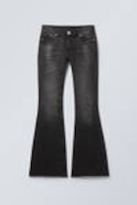 Black Web - Schwarz - Flame Low Waist Slim Flared Leg Jeans - 5