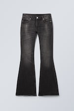 Black Web - Black - Flame Low Rise Slim Flared Jeans - 0
