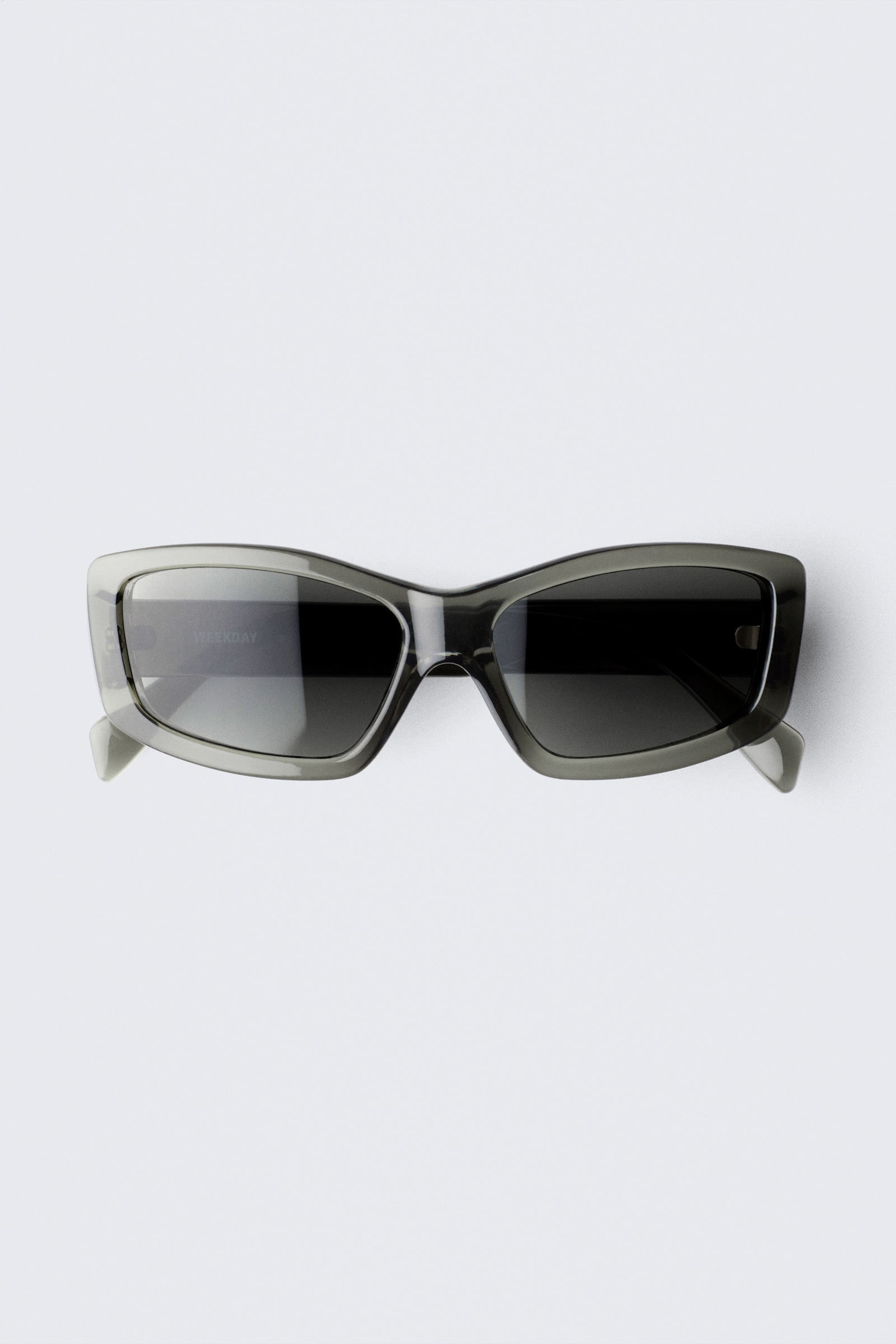 #4E514B - Mittelbreite rechteckige Sonnenbrille - 1