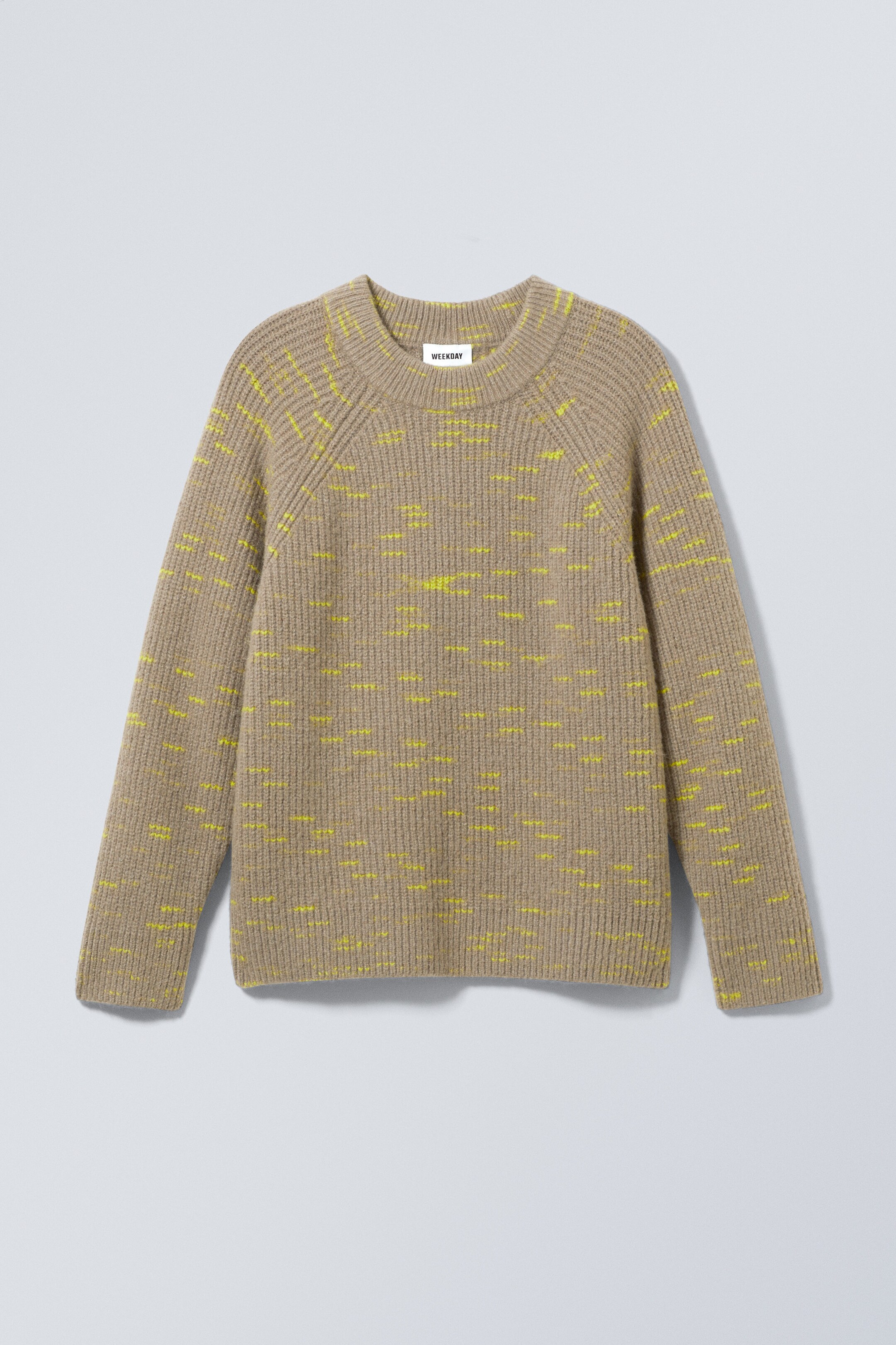 Dusty Mole Melange - Norman Relaxed Raglan Sweater - 0