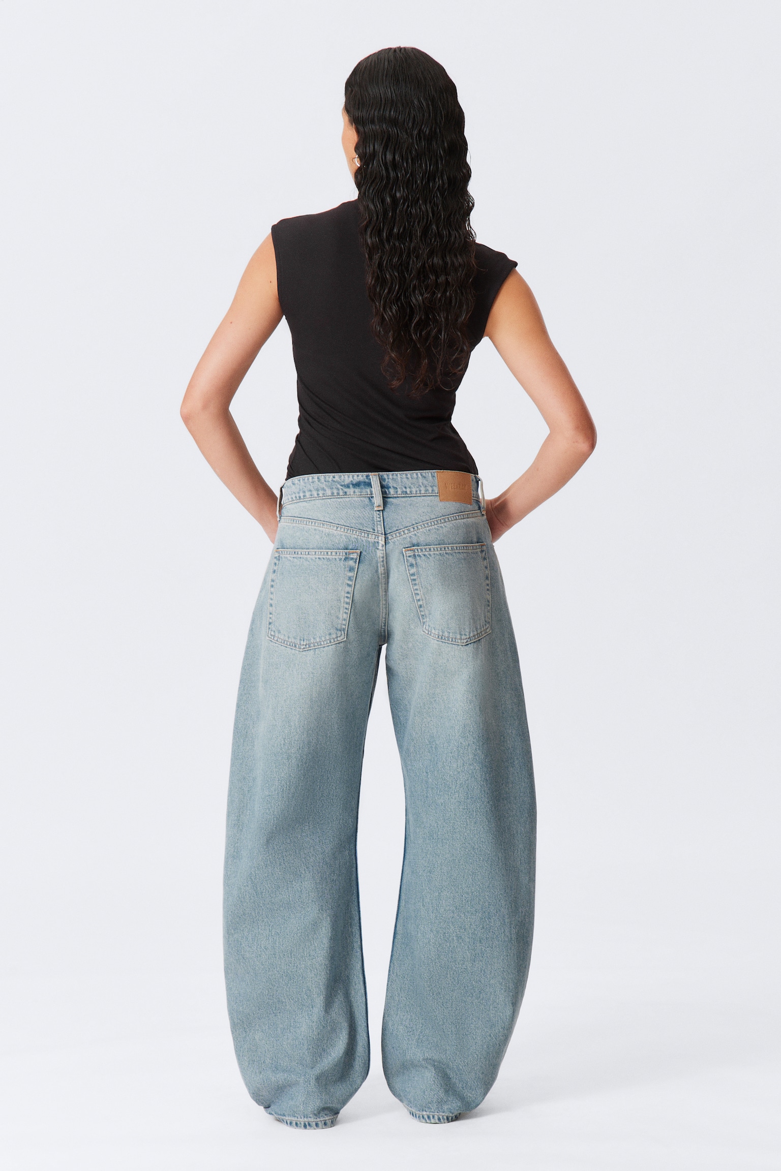 Abell Mid Rise Regular Cocoon Leg Jeans - Seventeen Blue - Bleu moyen/Canyon Grey – Gris moyen - 3