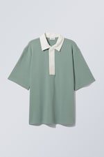 Sage - Pascal Oversized Polo Shirt - 0