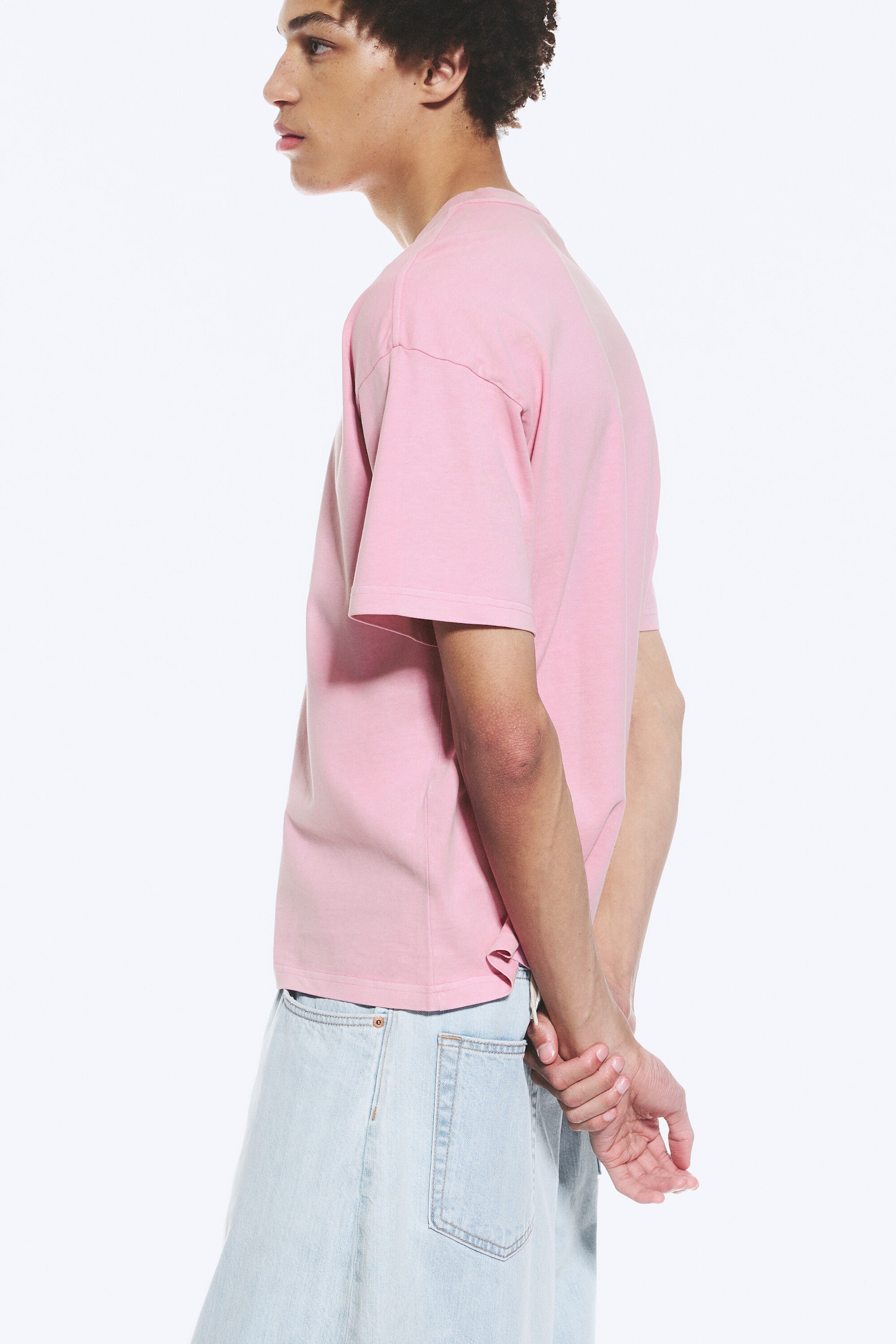 Rosa - Lös Boxig T-shirt - 2