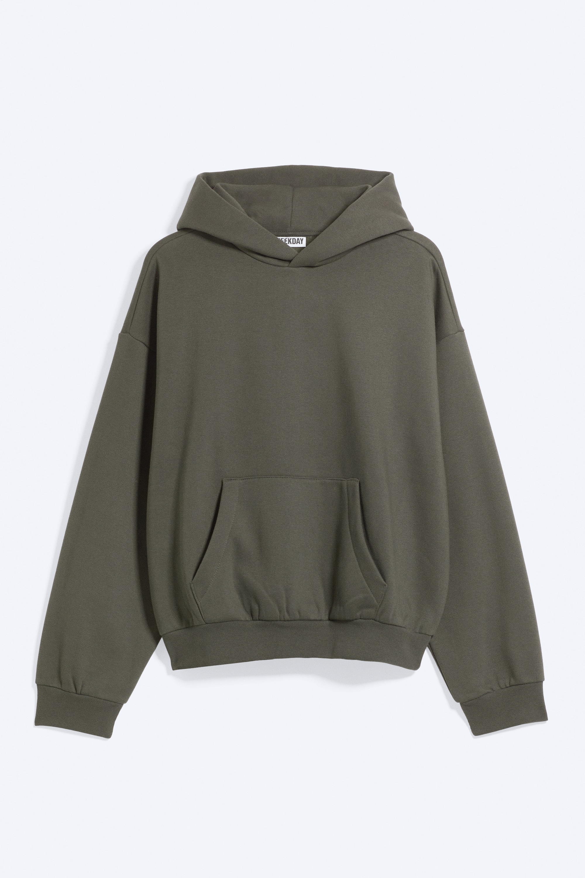 Sweater met capuchon - Loose Fit - Donker kakigroen/Donkergrijs/Zwart/Grijs gemêleerd