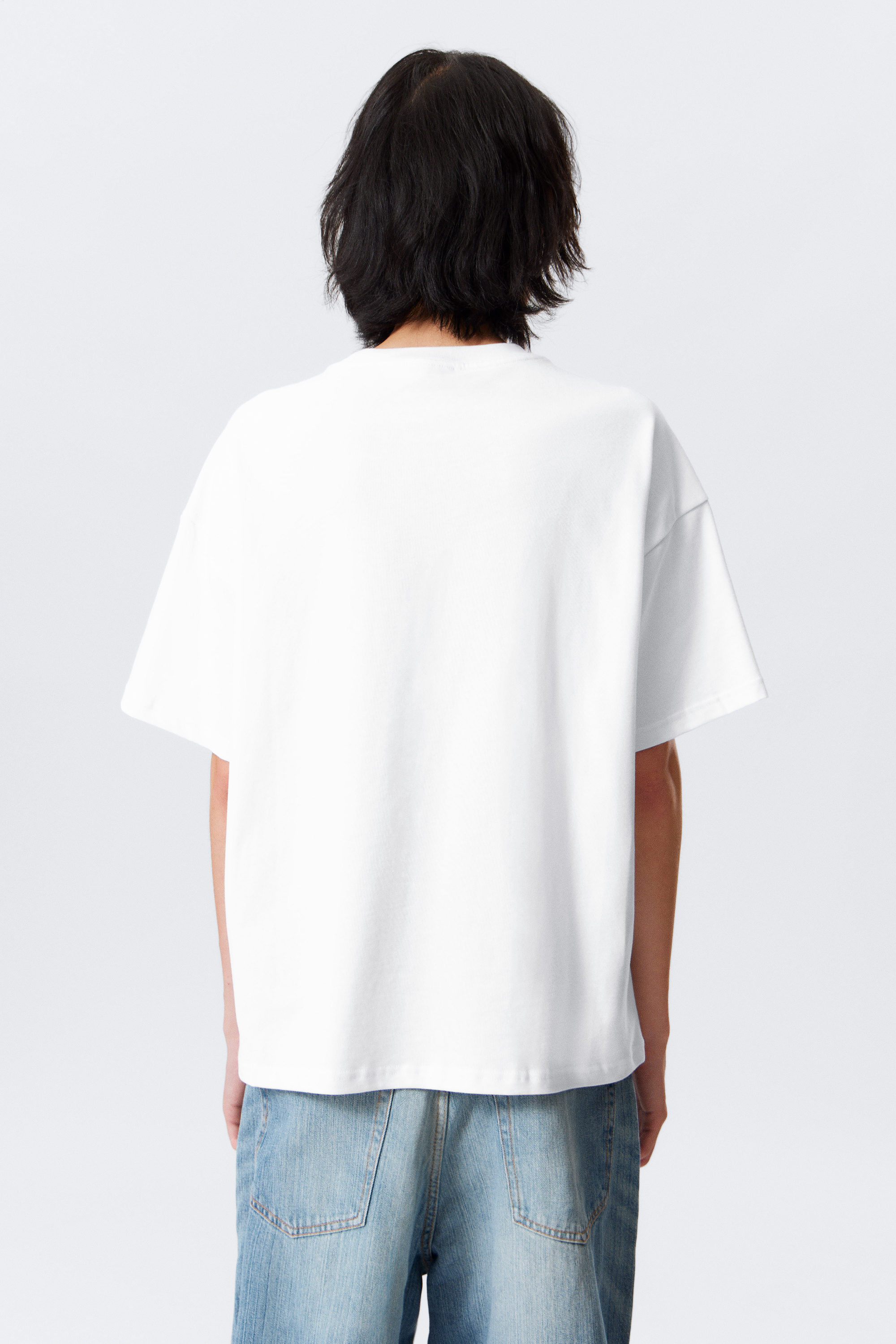 White - Smilish - Great Boxy Printed Graphic Tee - 2