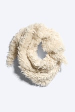 Dusty White - Pile Triangle Scarf - 5