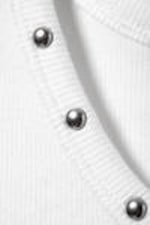 White - Stud Detailed Tank Top - 1