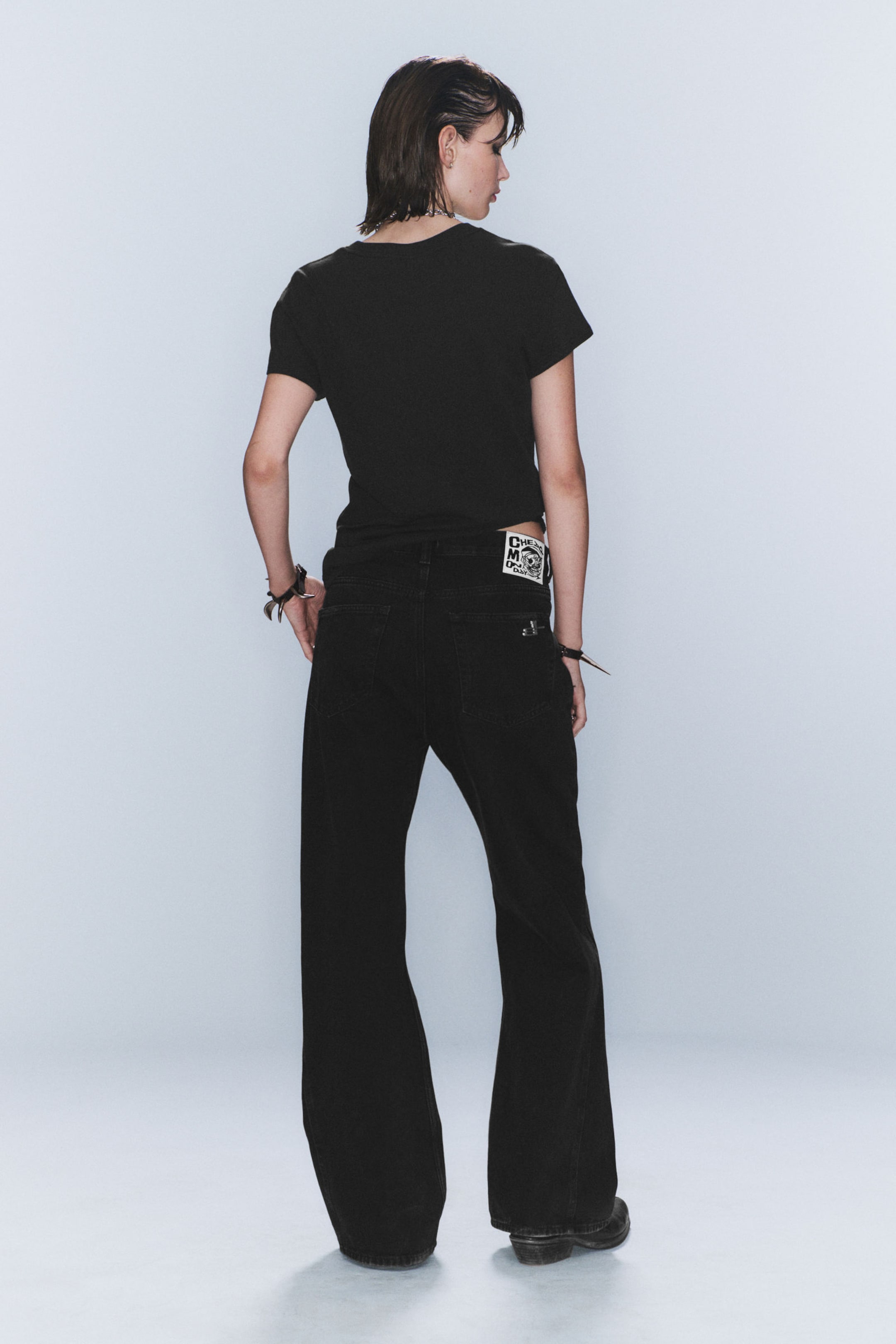 #272628 - CM x LB Boo Bootleg Washed Black Unisex Jeans - 2