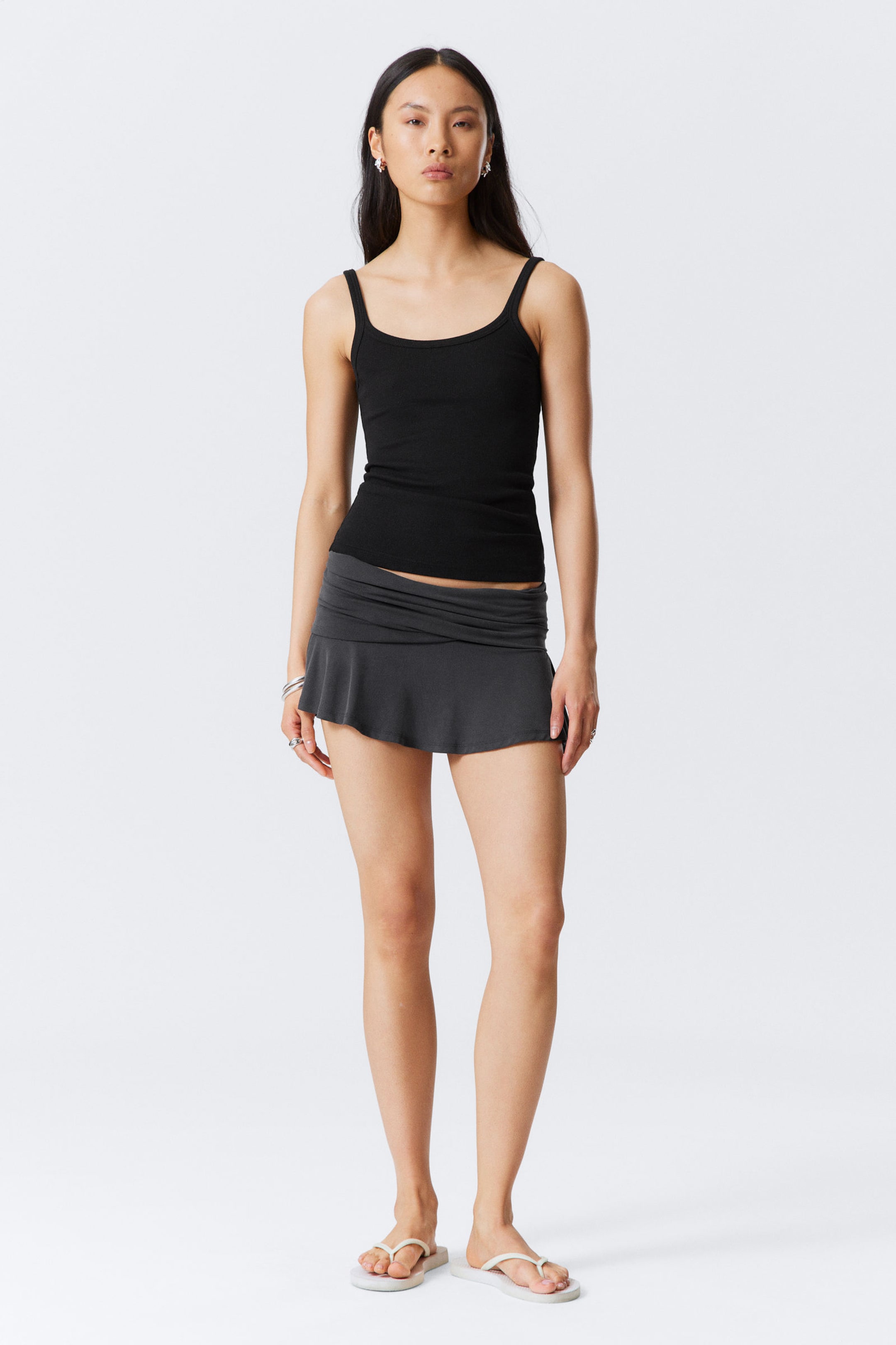 #272628 - Close Fitted Ribbed Singlet - 2