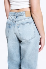 Trot Blue – lyseblå - Paz jeans med mellomhøyt liv og vide ben - 4