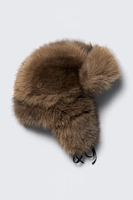 Brown - Faux Fur Trapper Hat - 1